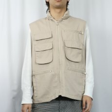 画像2: 80's BANANA REPUBLIC ポリエステル×コットン ハンティングベスト L (2)
