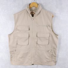 画像1: 80's BANANA REPUBLIC ポリエステル×コットン ハンティングベスト L (1)