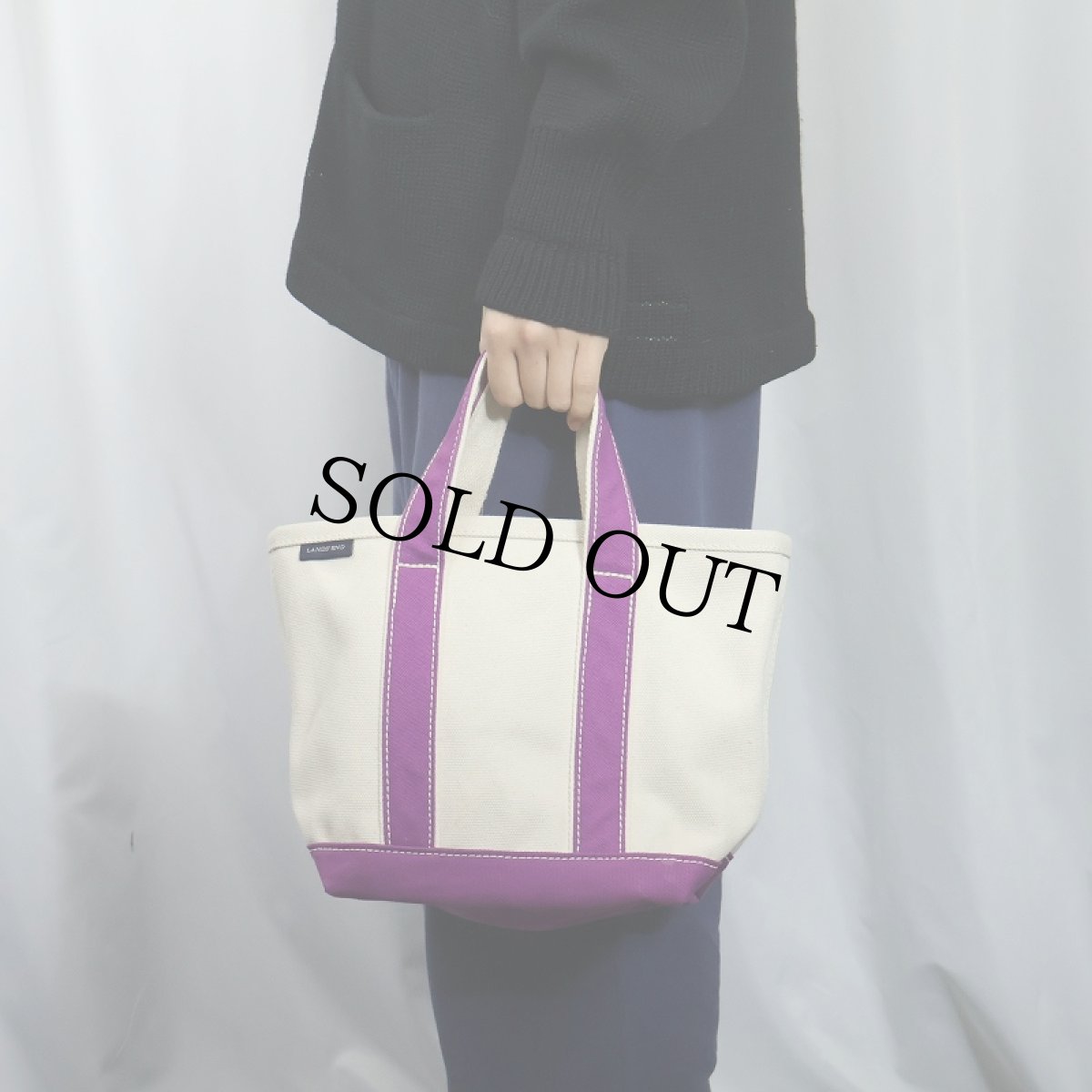 画像2: 【SALE】 LANDS' END キャンバストートバッグ SMALL (2)