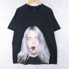 画像1: Billie Eilish "you should see me in a crown" ミュージシャンフォトプリントTシャツ BLACK XL (1)