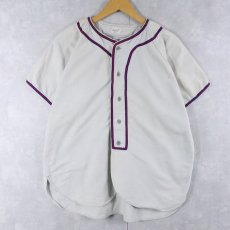 画像1: 50〜60's Da Val USA製 フランネル ベースボールシャツ (1)