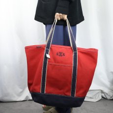 画像2: LANDS' END 刺繍付き キャンバストートバッグ LARGE (2)
