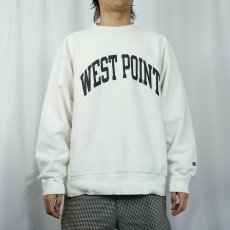 画像2: Champion REVERSE WEAVE "WEST POINT" プリントスウェット L (2)