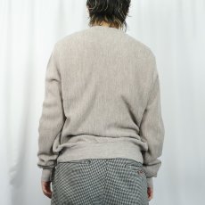 画像3: 80〜90's IZOD LACOSTE USA製 ロゴ刺繍 アクリルニットカーディガン M (3)