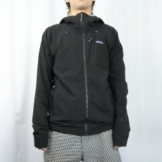 画像2: 2018AW Patagonia Rシリーズ R1テックフェイス ポリエステルジップパーカー BLACK M (2)