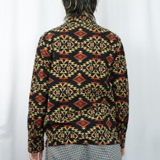 画像3: PENDLETON ネイティブ柄 プリントネルシャツ S (3)