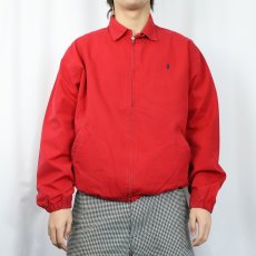 画像2: POLO Ralph Lauren ロゴ刺繡 チンスト付き コットンスイングトップ M (2)