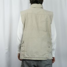 画像3: 80's BANANA REPUBLIC コットンハンティングベスト XL (3)