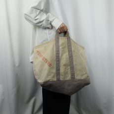 画像3: 40〜50's James Bliss & Co. ステンシル入り キャンバストートバッグ LARGE (3)