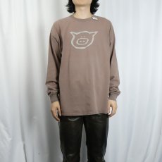 画像3: "PIG OUT ON LIFE" ブタ イラストプリントロンT XL (3)