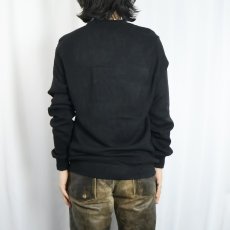 画像3: 80〜90's Arnold Palmer USA製 アクリルニットカーディガン BLACK M (3)