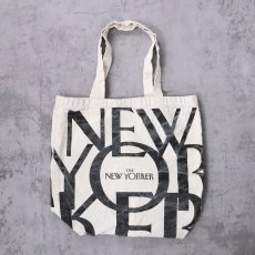画像1: THE NEW YORKER ロゴプリント キャンバストートバッグ (1)