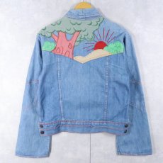 画像1: 70's FADED GLORY パッチワークデニムジャケット SIZE40 (1)