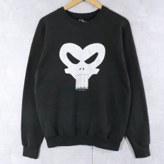 画像1: 80's MARVEL USA製 "THE PUNISHER" アメコミプリントスウェット BLACK XL (1)