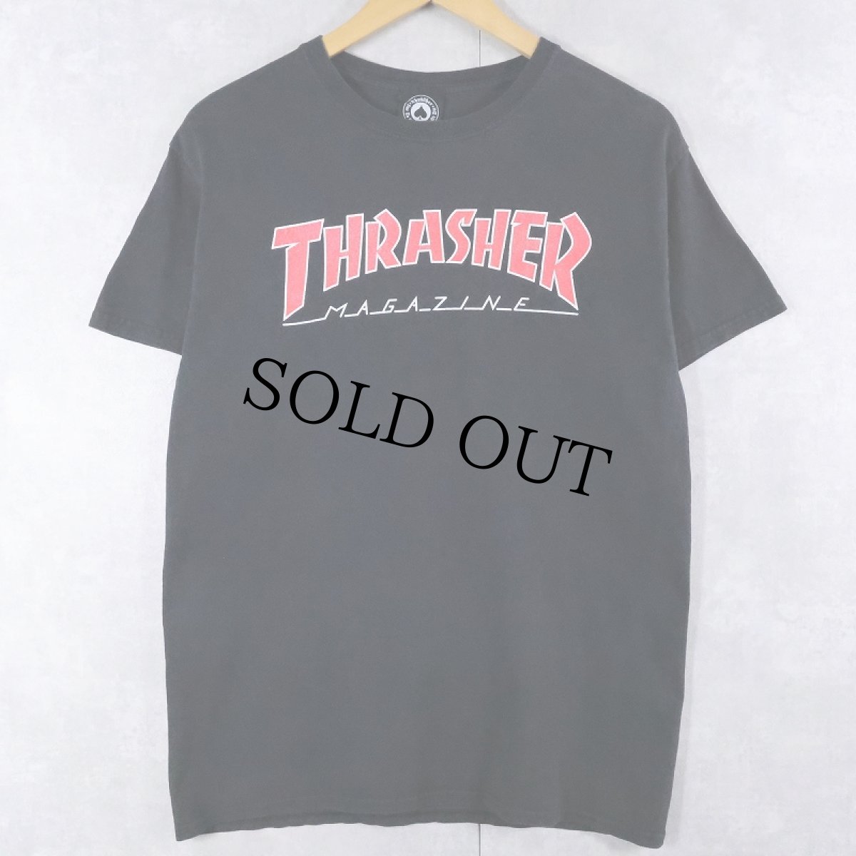 画像1: THRASHER ロゴプリントTシャツ BLACK M (1)