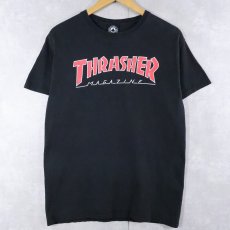 画像1: THRASHER ロゴプリントTシャツ BLACK M (1)