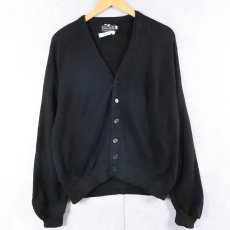 画像1: ROMANO アクリルニットカーディガン BLACK M (1)