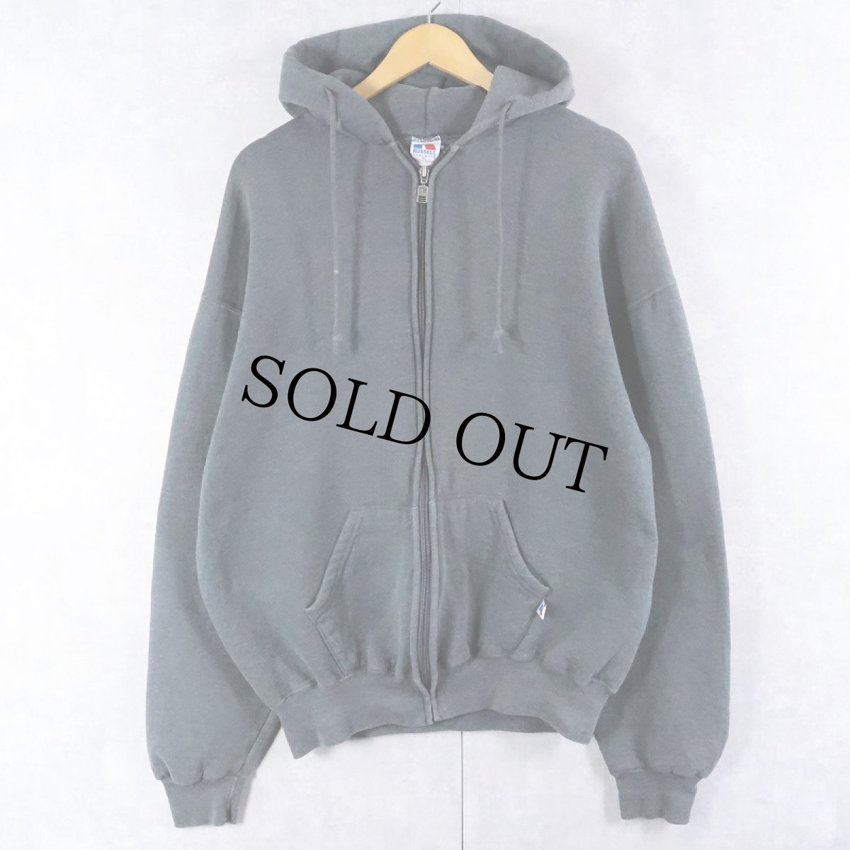 画像1: RUSSELL ATHLETIC スウェットジップパーカー XL (1)