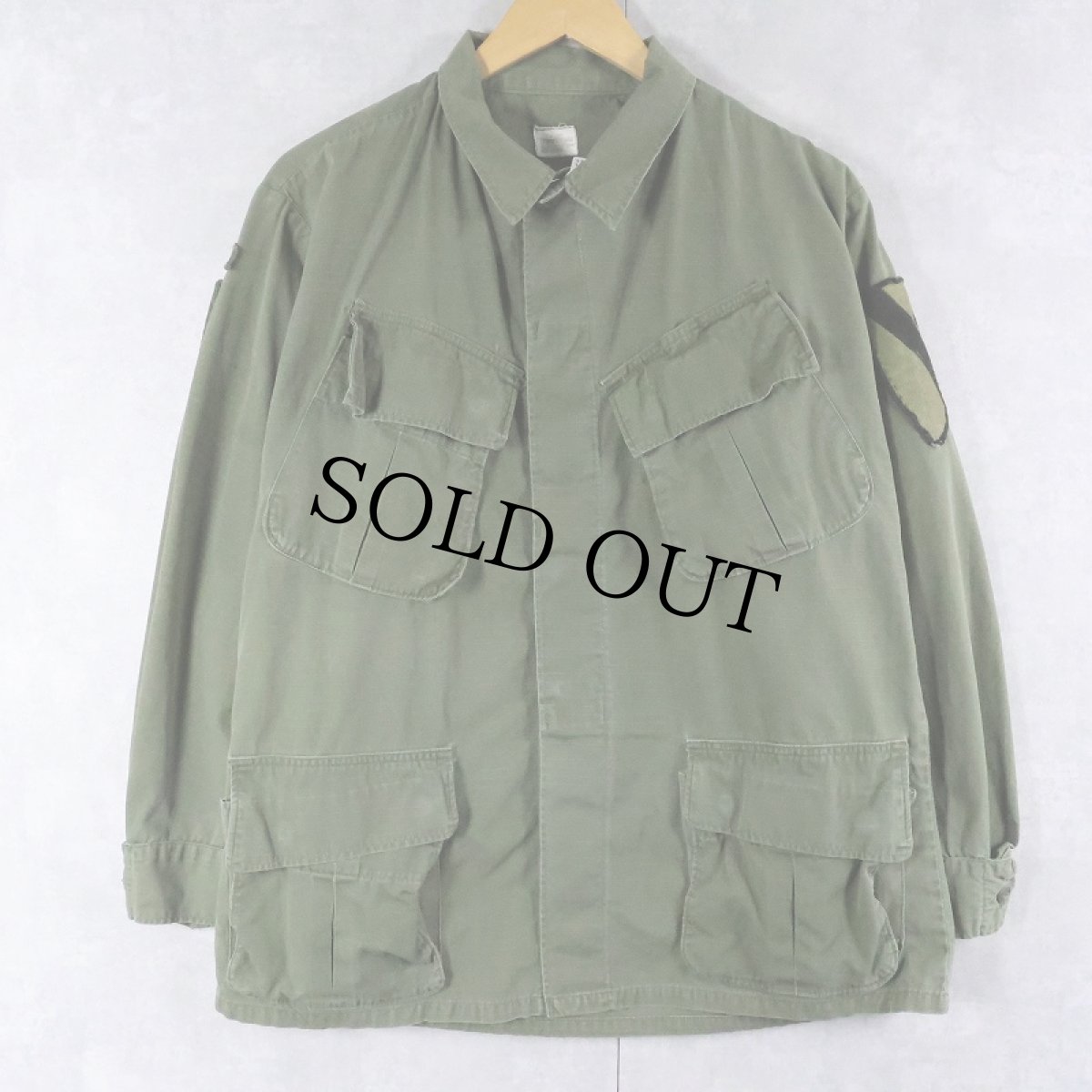 画像1: 60〜70's U.S.ARMY ジャングルファティーグジャケット 4th MEDIUM-SHORT (1)