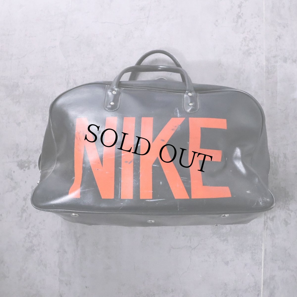 画像2: 70's NIKE レザーボストンバッグ (2)
