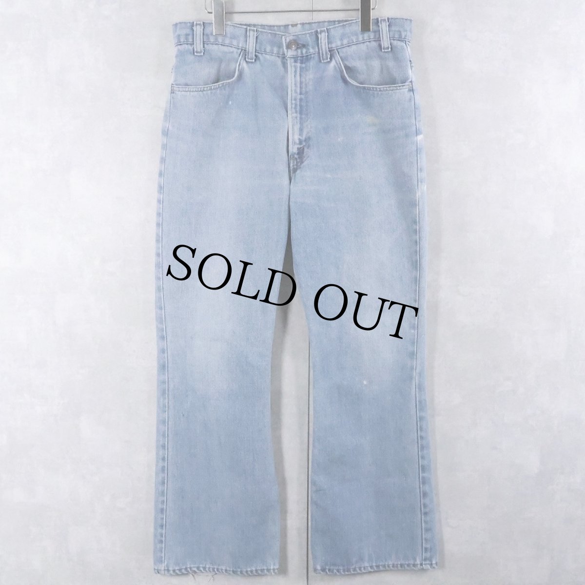 画像1: 70's Levi's 646 オレンジタブ ベルボトムデニムパンツ W34 (1)