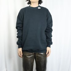 画像2: 90's JERZEES USA製 無地スウェット BLACK XL タグ付き未使用 (2)