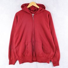 画像1: 70's SPORTS AFIELD USA製 裏サーマル スウェットジップパーカー XL (1)