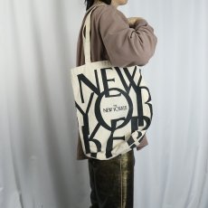 画像2: THE NEW YORKER ロゴプリント キャンバストートバッグ (2)