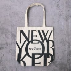 画像1: THE NEW YORKER ロゴプリント キャンバストートバッグ (1)