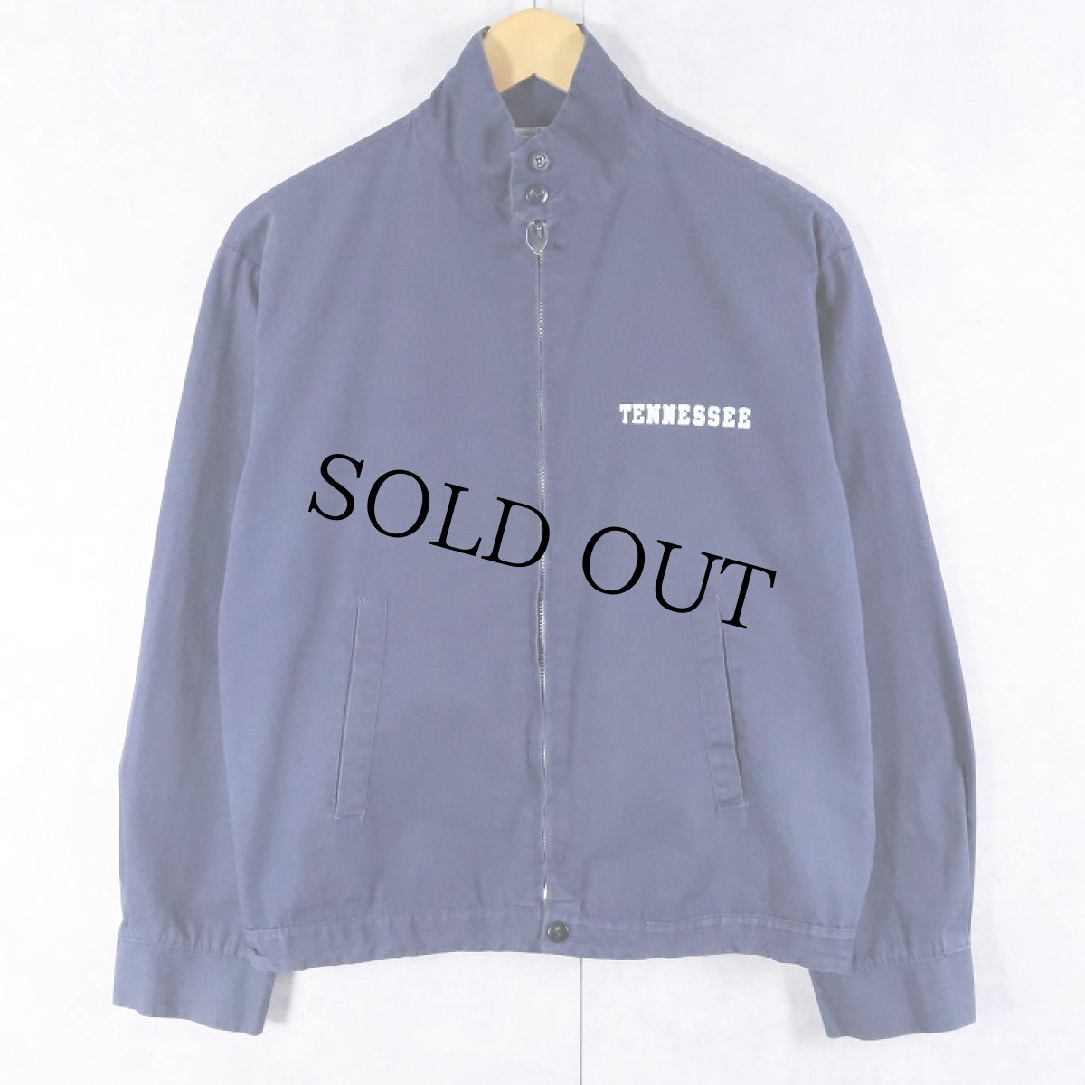 画像1: 50's Dan River "TENNESSEE" コットンスイングトップ NAVY M (1)
