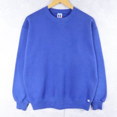 画像1: 90's RUSSELL ATHLETIC USA製 前V 無地スウェット L (1)