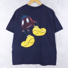 画像2: 90's Disney MICKEY UNLIMITED "MICKEY MOUSE" キャラクタープリントTシャツ NAVY L (2)