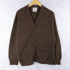 画像1: 60's Matt Andrews ウール×モヘア ニットカーディガン L (1)