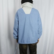画像3: 90's J.CREW 切り替えデザイン シャンブレー アノラックパーカー M (3)