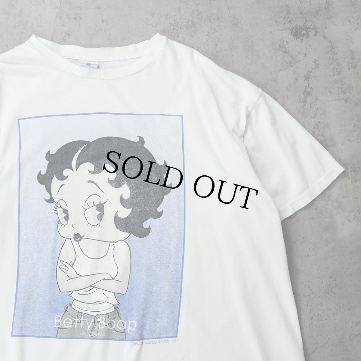 画像1: 90's Betty Boop "Calvin Klein" キャラクター パロディプリントTシャツ XL (1)