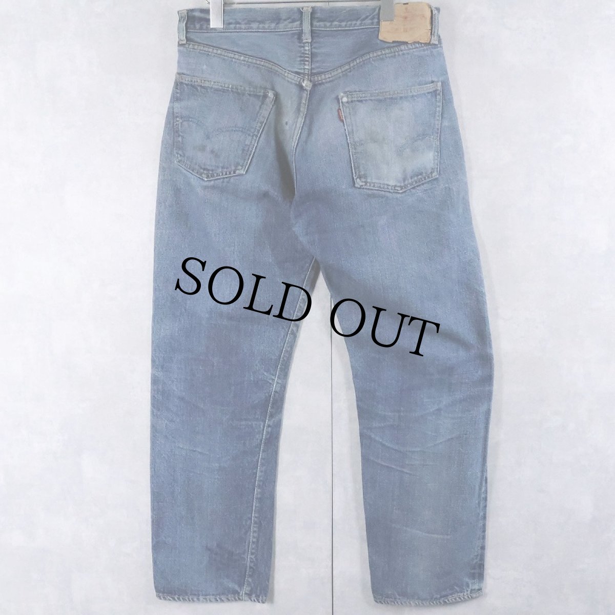画像2: 60?70's LEVI'S 501 BIGE デニムパンツ W34 (2)