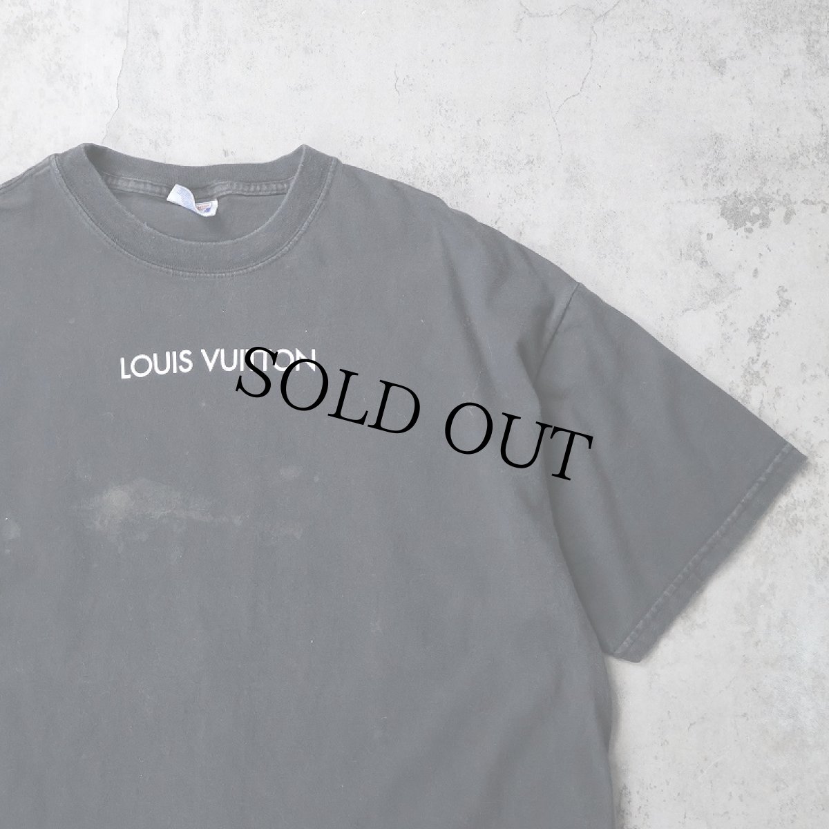 画像1: ブート LOUIS VUITTON ロゴプリントTシャツ BLACK XL (1)