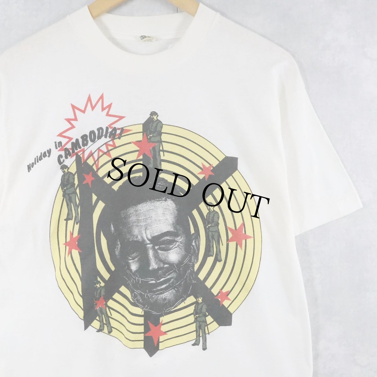 画像1: 80's Dead Kennedys USA製 "Holiday in Cambodia!" ハードコア・パンクバンドTシャツ XL (1)