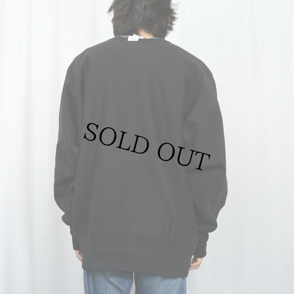 画像3: 90's Champion REVERSE WEAVE 目付き スウェット BLACK XL (3)