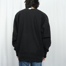 画像3: 90's Champion REVERSE WEAVE 目付き スウェット BLACK XL (3)