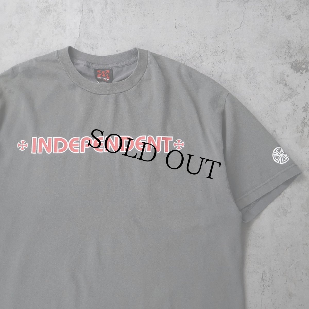 画像1: 2000's INDEPENDENT ロゴプリントTシャツ XL (1)