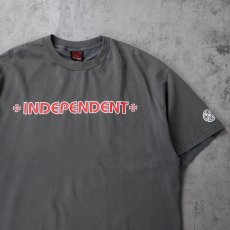 画像1: 2000's INDEPENDENT ロゴプリントTシャツ XL (1)