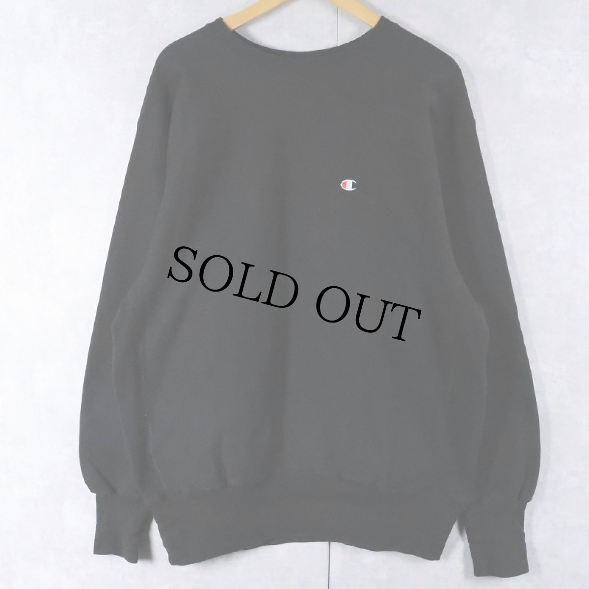 画像1: 90's Champion REVERSE WEAVE 目付き スウェット BLACK XL (1)