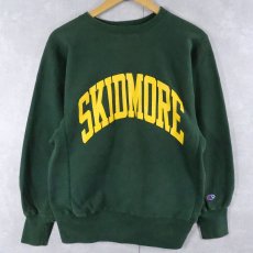 画像1: 90's Champion REVERSE WEAVE USA製 "SKIDMORE" プリントスウェット M (1)