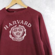 画像1: 80's Champion USA製 トリコタグ "HARVARD" プリントスウェット XL (1)