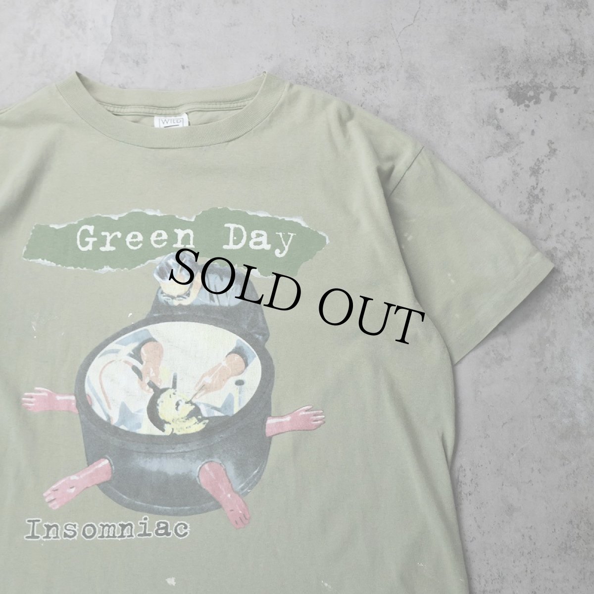 画像1: 90's GREEN DAY USA製 "Insomniac Tour" ロックバンドプリントTシャツ XL (1)