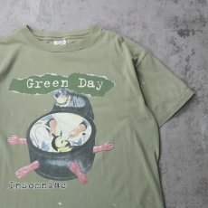 画像1: 90's GREEN DAY USA製 "Insomniac Tour" ロックバンドプリントTシャツ XL (1)