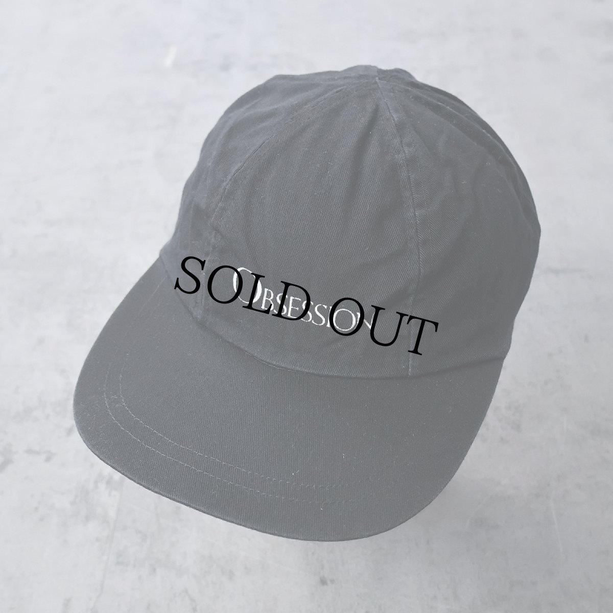 画像1: 2000's Calvin Klein "OBSESSION" ロゴプリントキャップ BLACK (1)