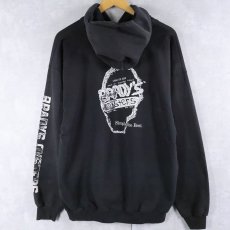 画像2: 2000's "Brady's Oysters" プリントスウェットフーディ BLACK XL (2)