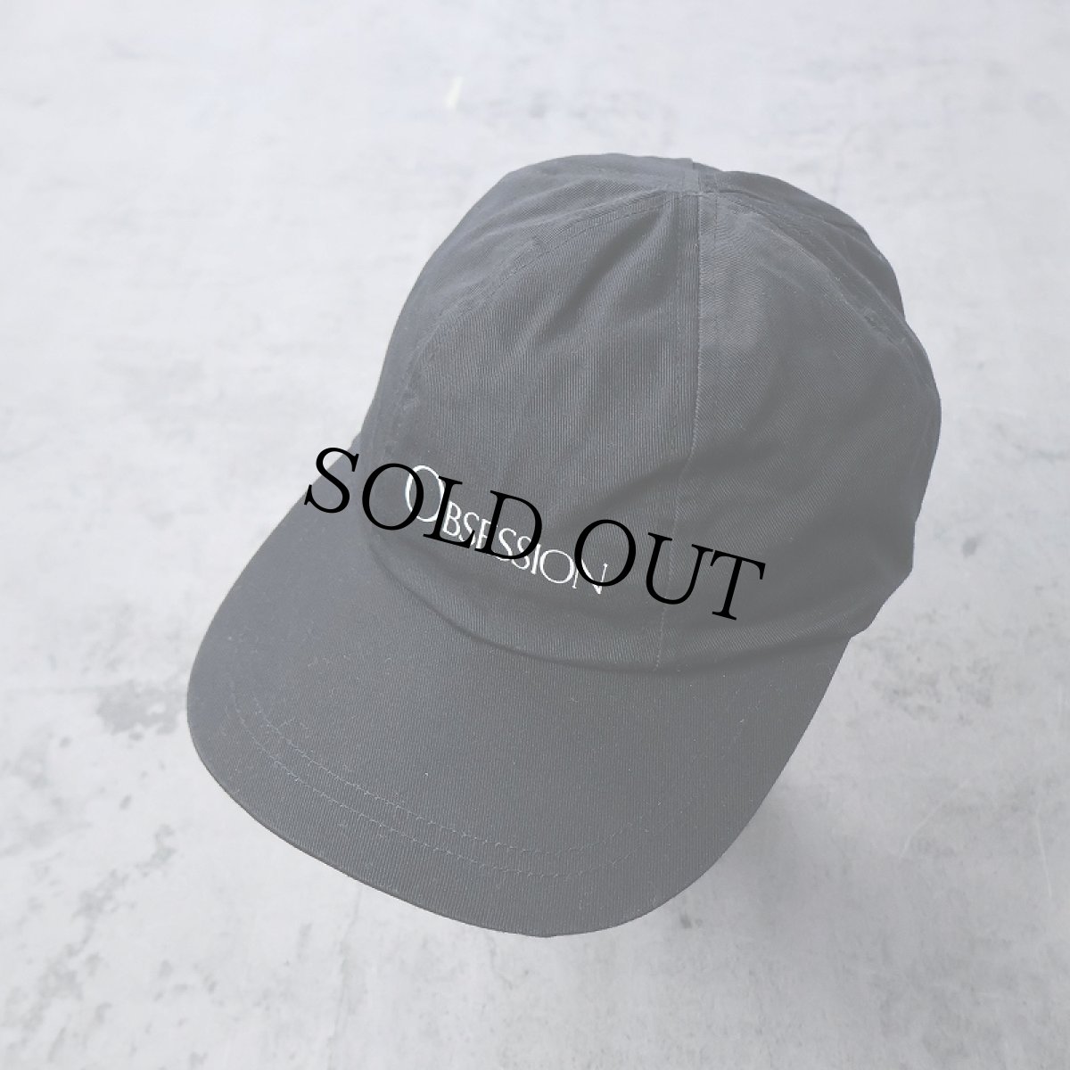 画像1: 2000's Calvin Klein "OBSESSION" ロゴプリントキャップ BLACK (1)